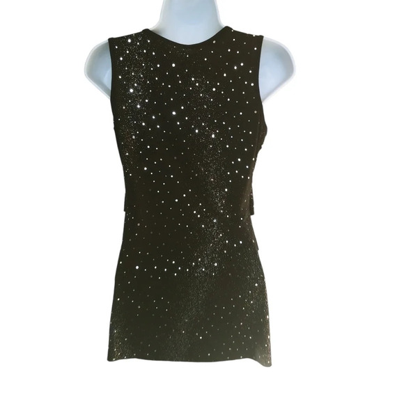 MIA  Black Sparkles Multi-layered Top M - Picture 6 of 8